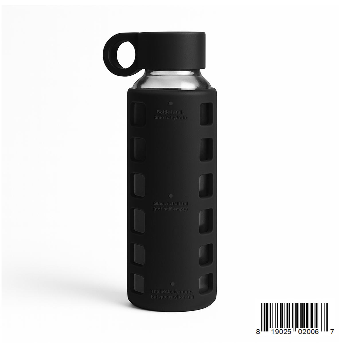 Protective Silicone Glass Water Bottle -purifyou