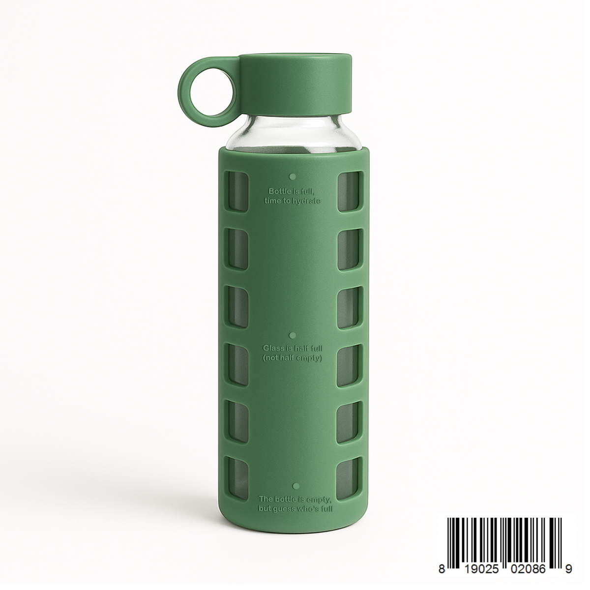 Protective Silicone Glass Water Bottle -purifyou