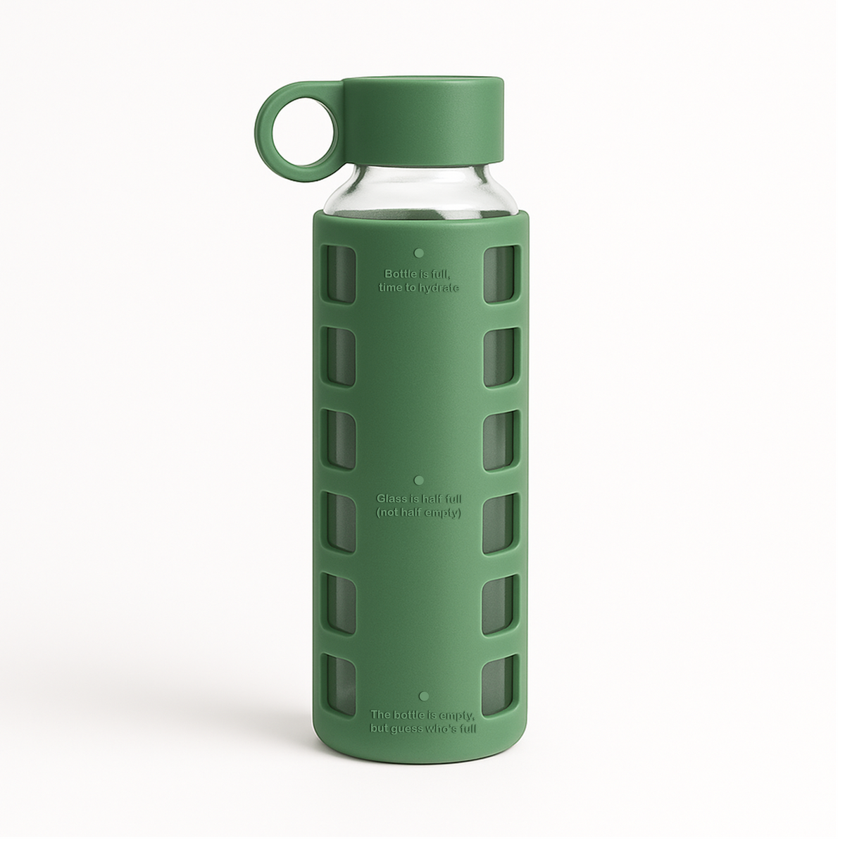 Protective Silicone Glass Water Bottle -purifyou