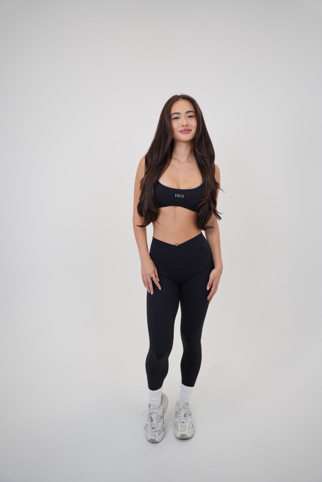 My Time Is Divine Black Sculpt V-Waist Legging