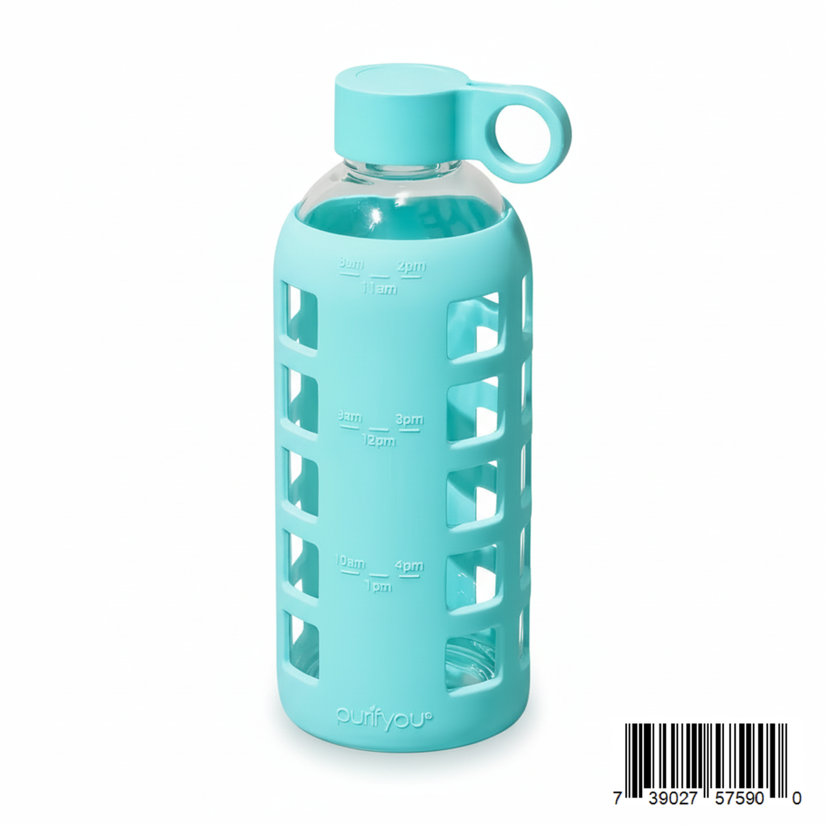Protective Silicone Glass Water Bottle -purifyou