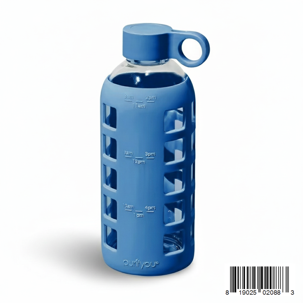 Protective Silicone Glass Water Bottle -purifyou