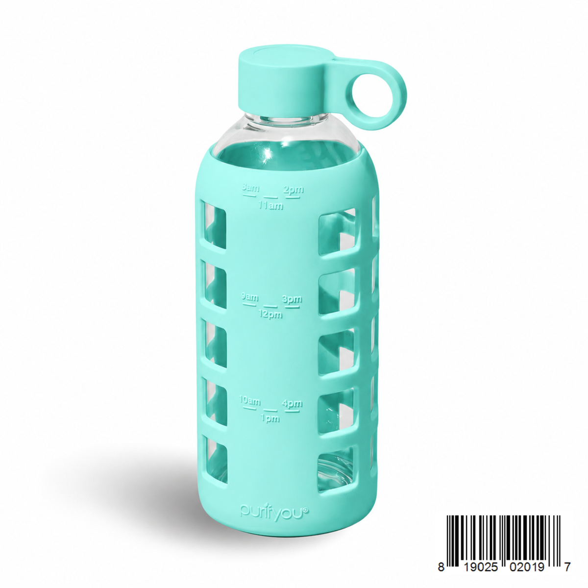 Protective Silicone Glass Water Bottle -purifyou