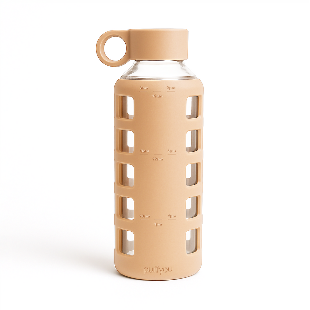 Protective Silicone Glass Water Bottle -purifyou
