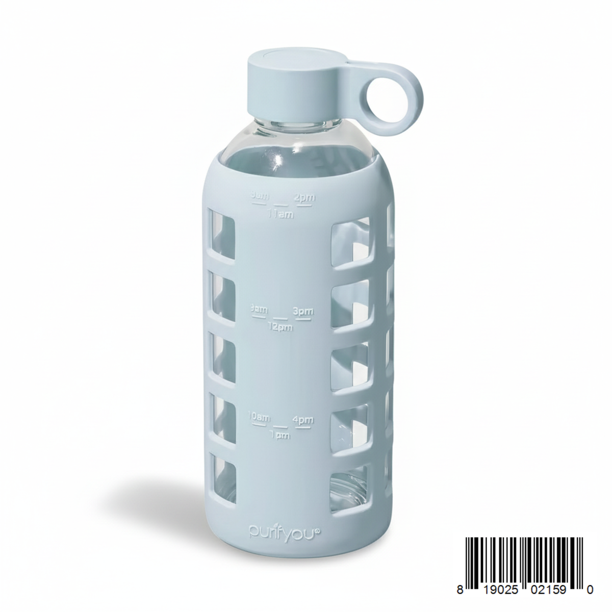 Protective Silicone Glass Water Bottle -purifyou