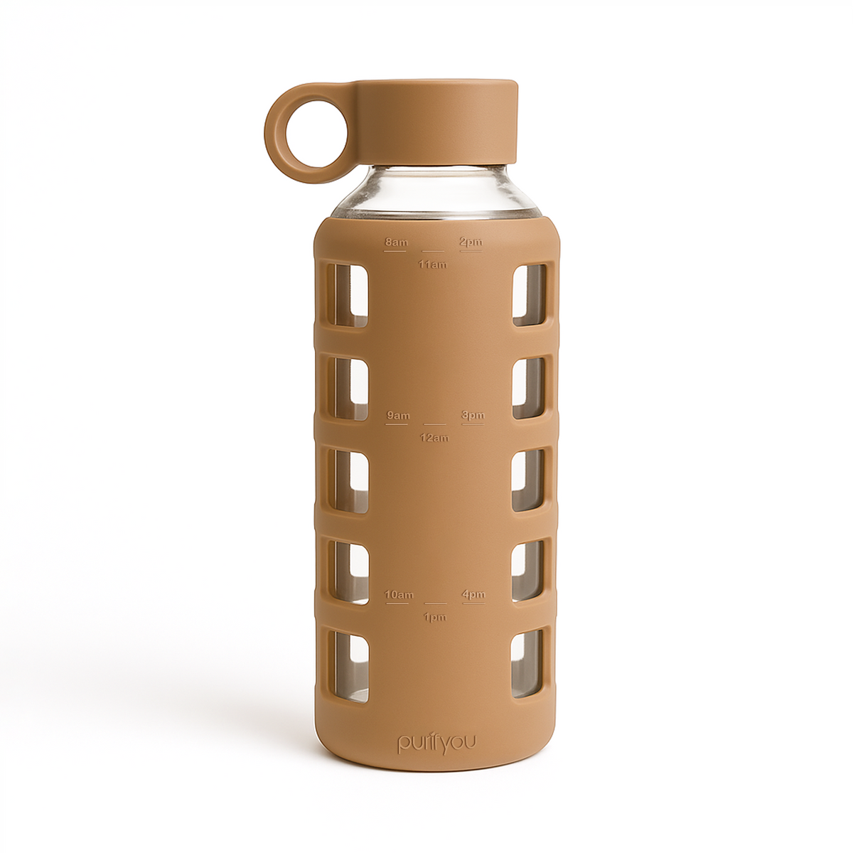Protective Silicone Glass Water Bottle -purifyou