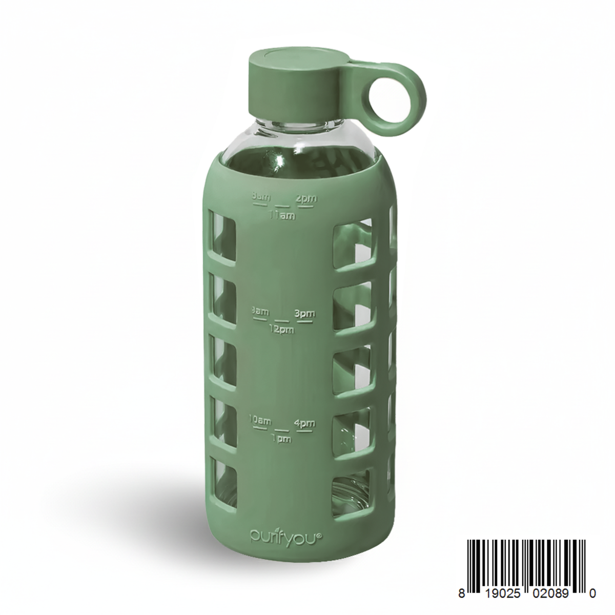 Protective Silicone Glass Water Bottle -purifyou