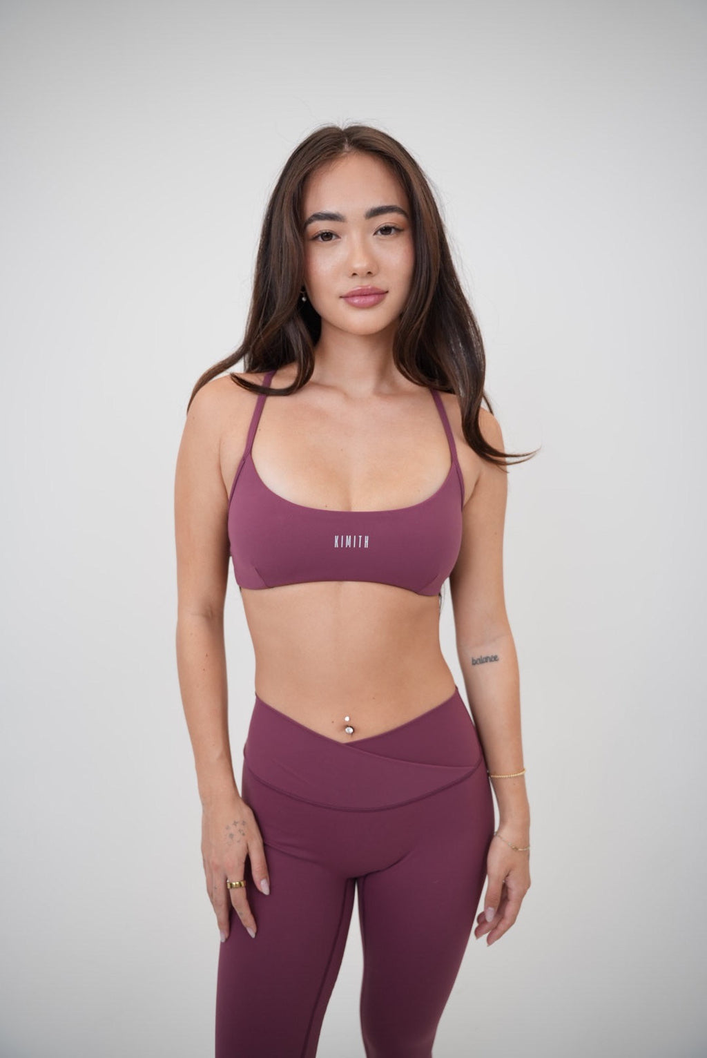 My Time Is Divine Plum Sculpt V-Waist Legging