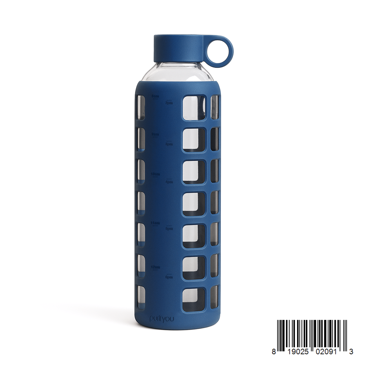 Protective Silicone Glass Water Bottle -purifyou