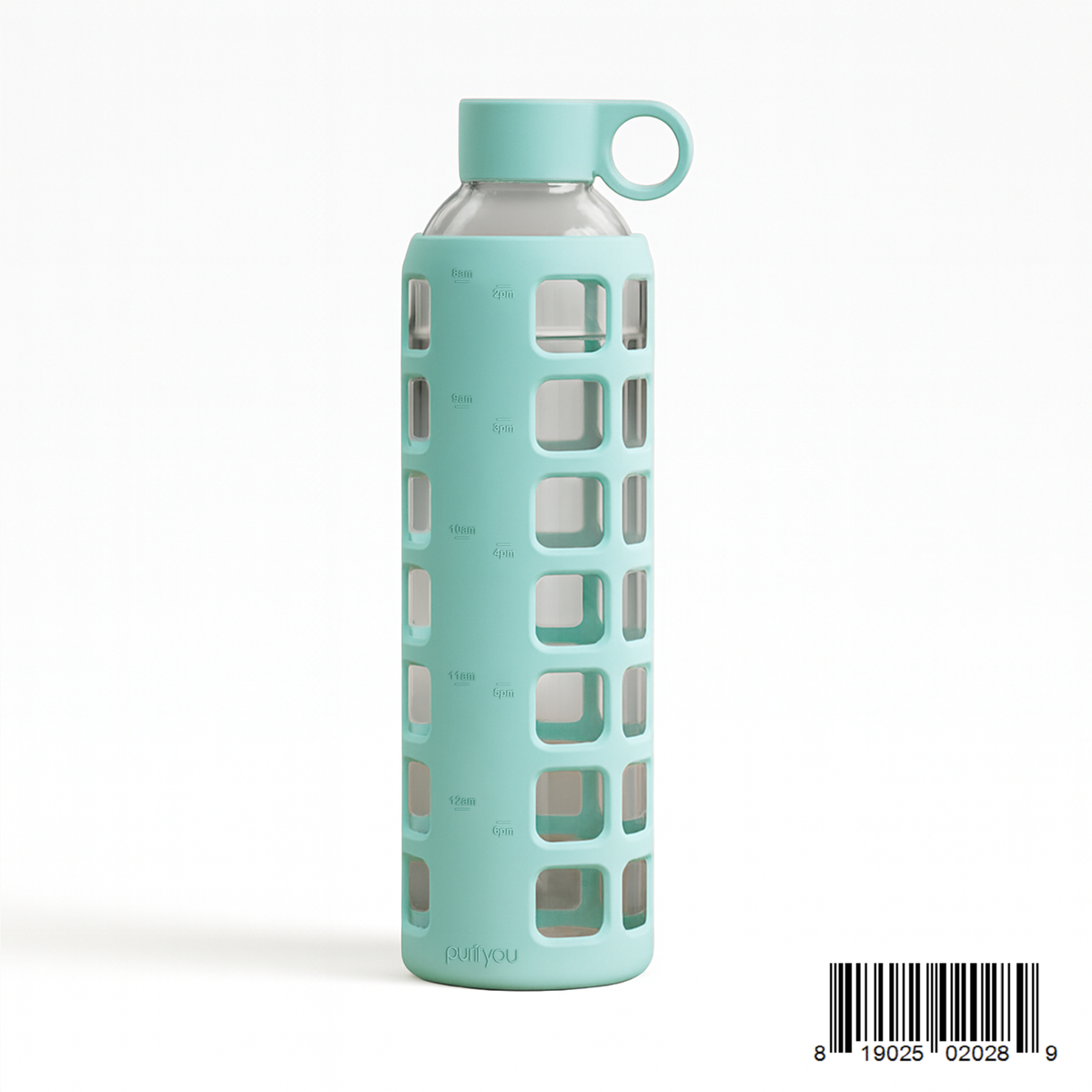 Protective Silicone Glass Water Bottle -purifyou