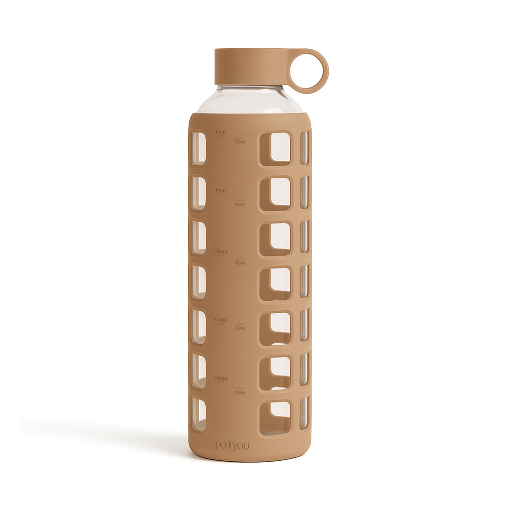 Protective Silicone Glass Water Bottle -purifyou