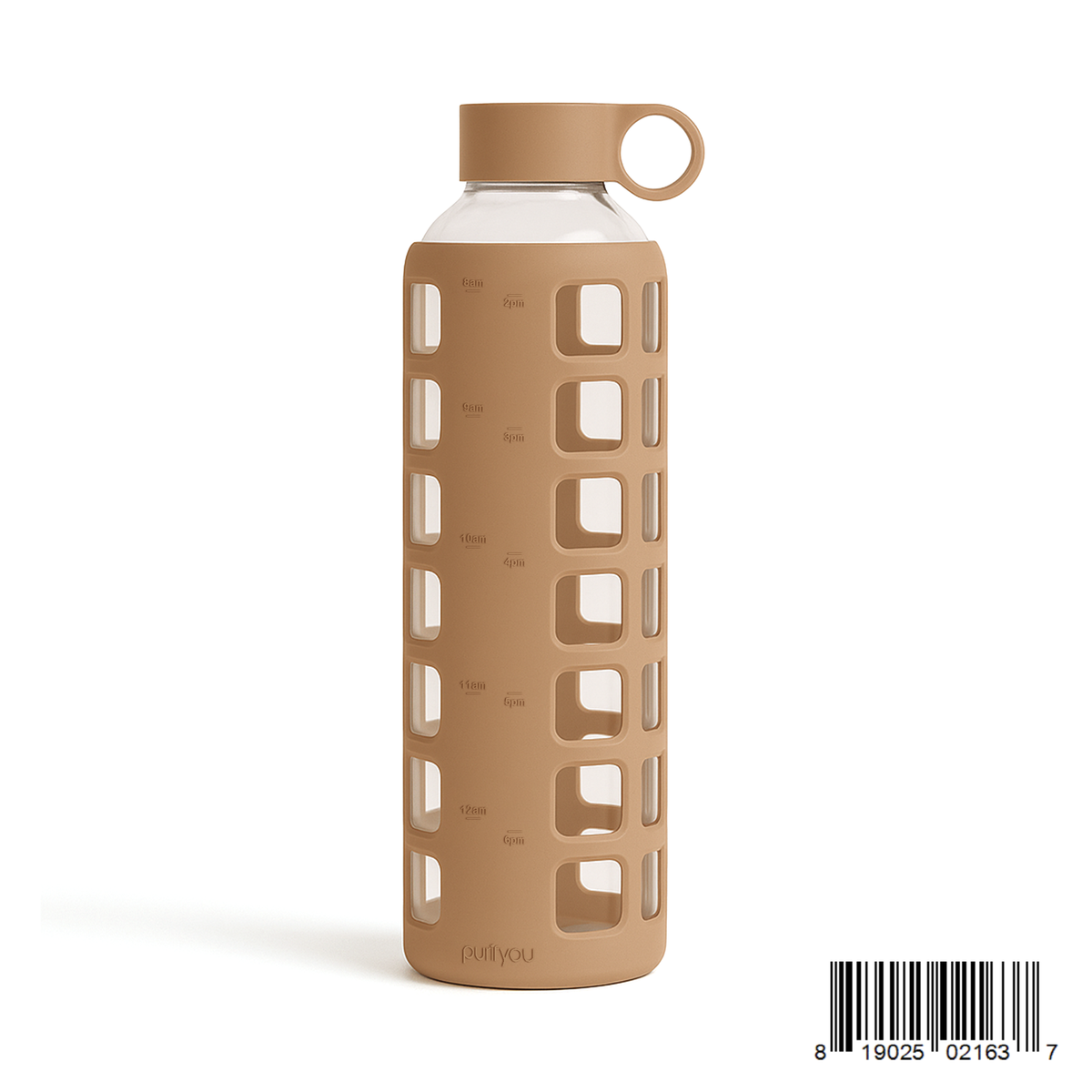 Protective Silicone Glass Water Bottle -purifyou