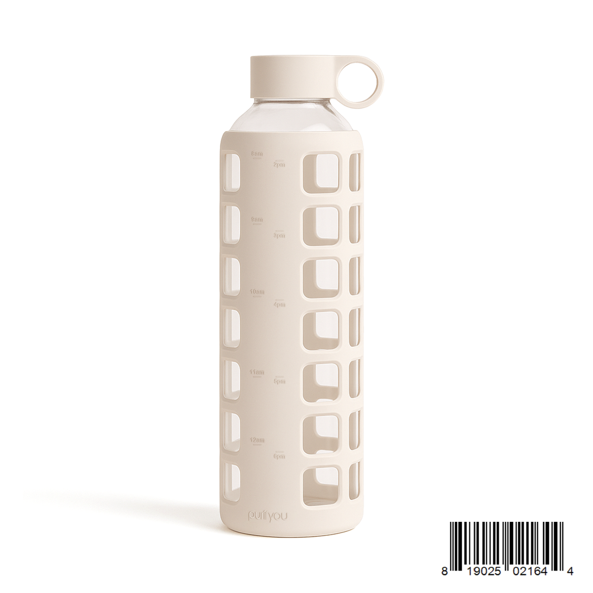 Protective Silicone Glass Water Bottle -purifyou