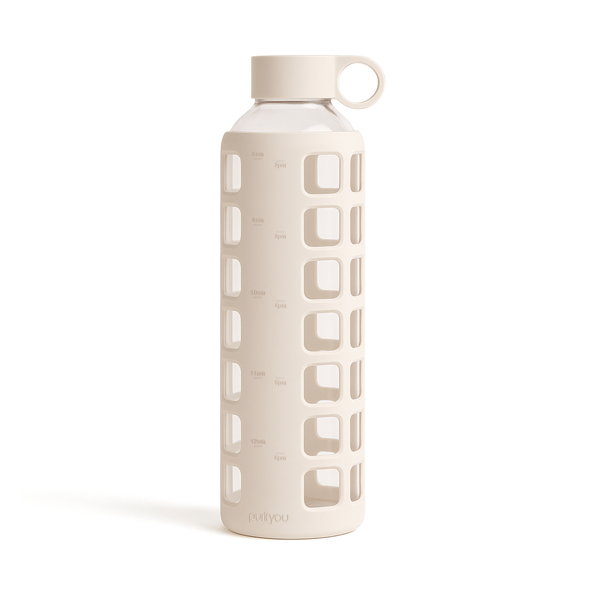 Protective Silicone Glass Water Bottle -purifyou