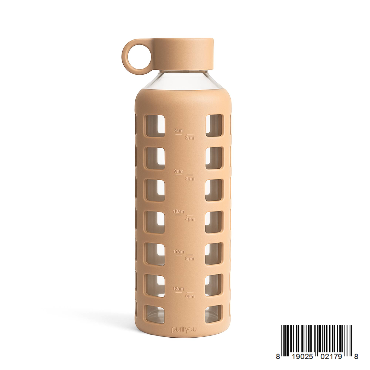 Protective Silicone Glass Water Bottle -purifyou
