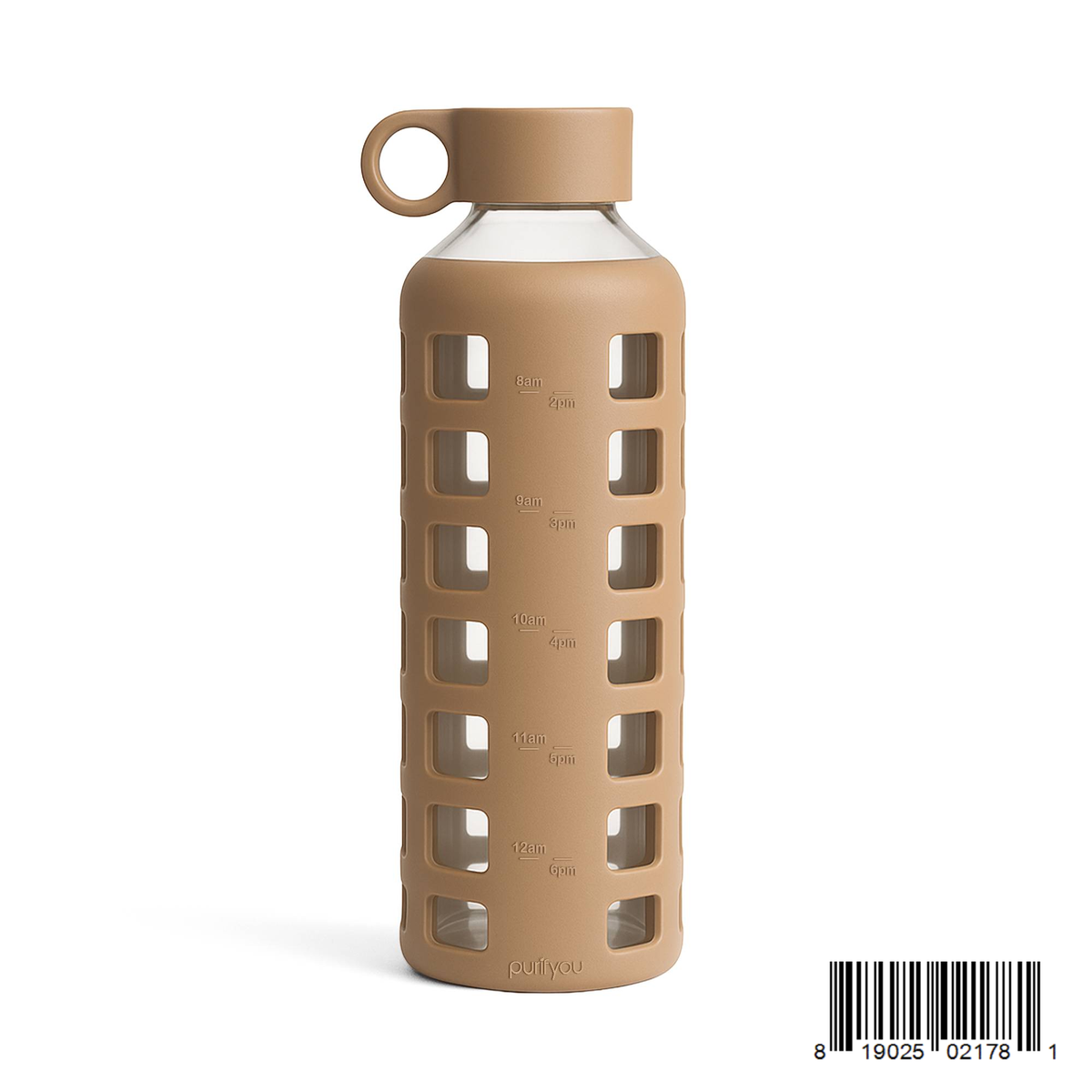 Protective Silicone Glass Water Bottle -purifyou