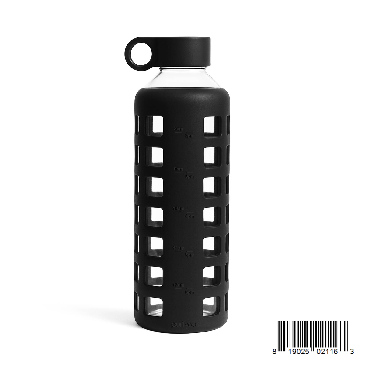 Protective Silicone Glass Water Bottle -purifyou