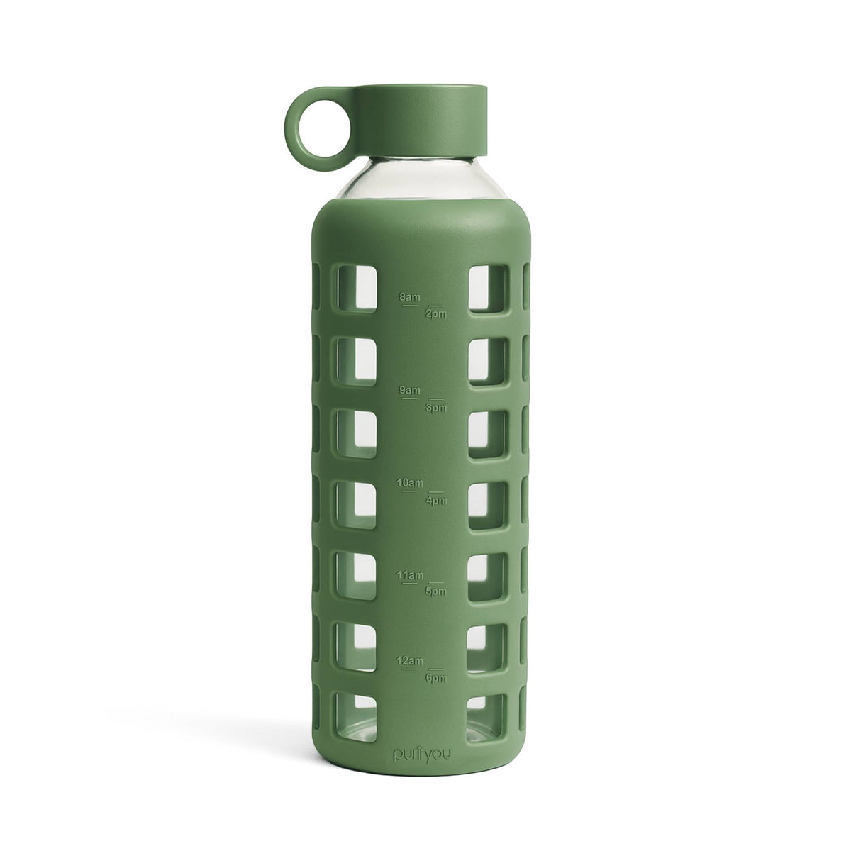 Protective Silicone Glass Water Bottle -purifyou