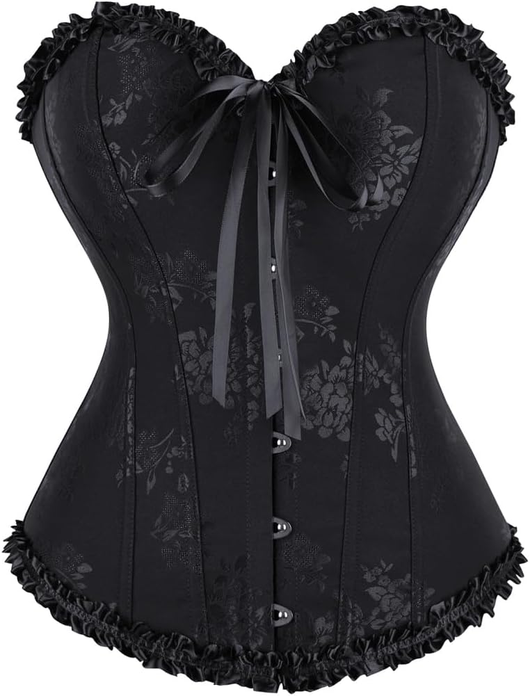 frawirshau Women's Overbust Costume Corset Renaissance Victorian