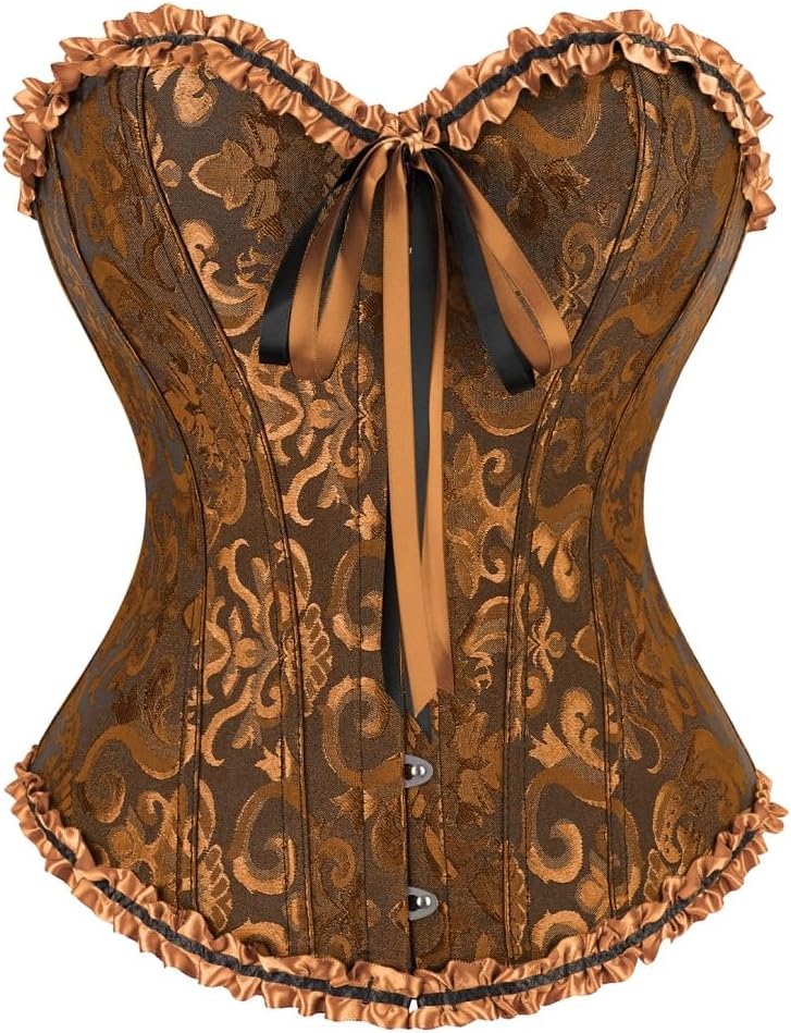 frawirshau Women's Overbust Costume Corset Renaissance Victorian