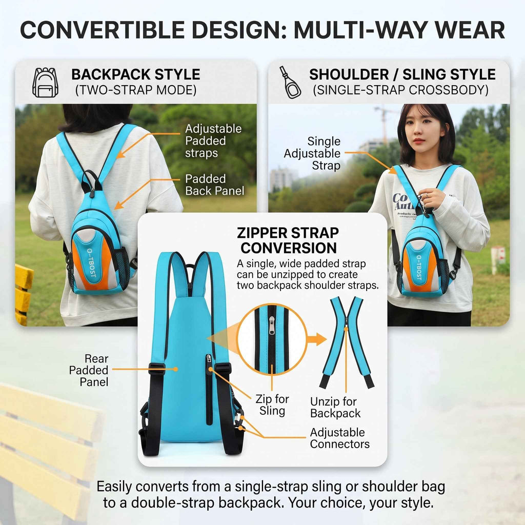 Women Crossbody Sling Bag | Sport Chest Pack