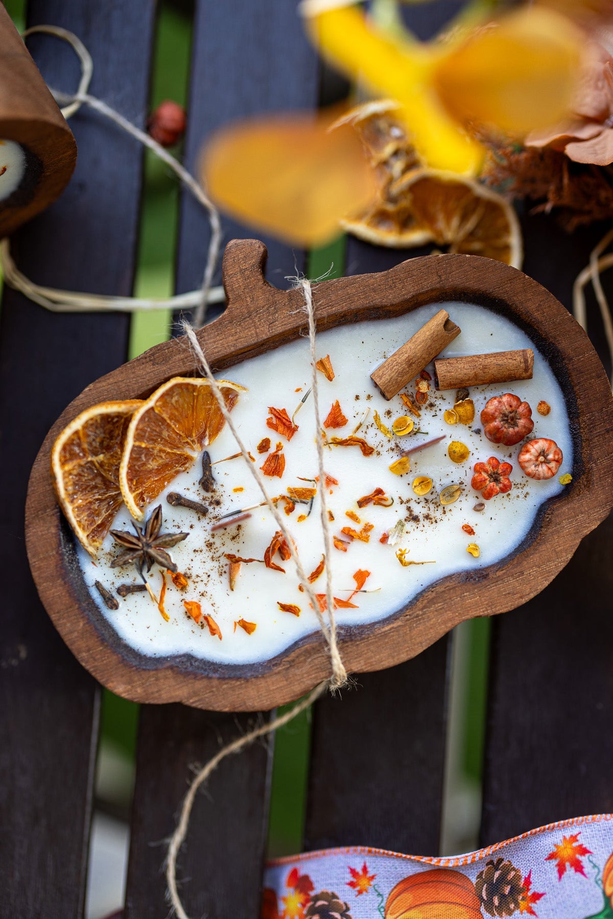 Pumpkin Dough Bowl Candle | Fall & Thanksgiving Home Decor
