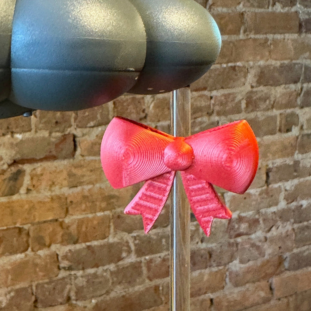 Stormy Dripping Rain Cloud with Bow Charm
