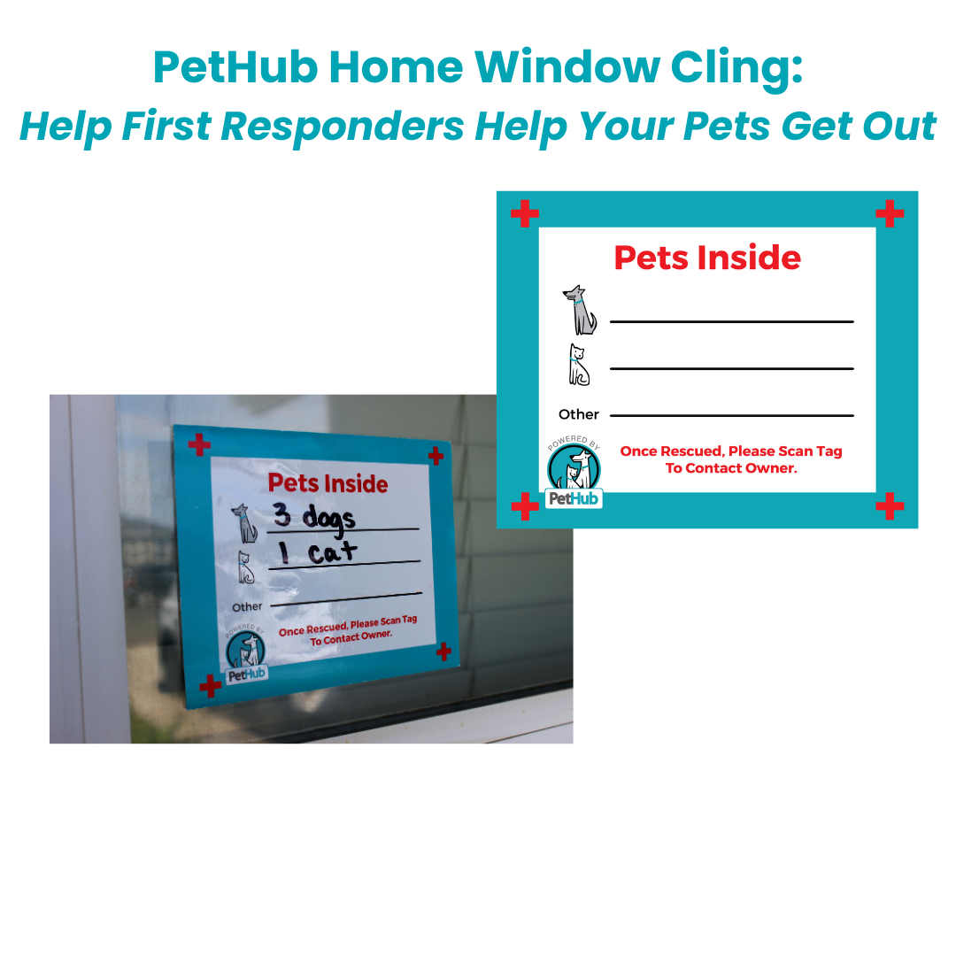 PetHub Pet Safety Home Decal – Emergency Pets Inside Alert