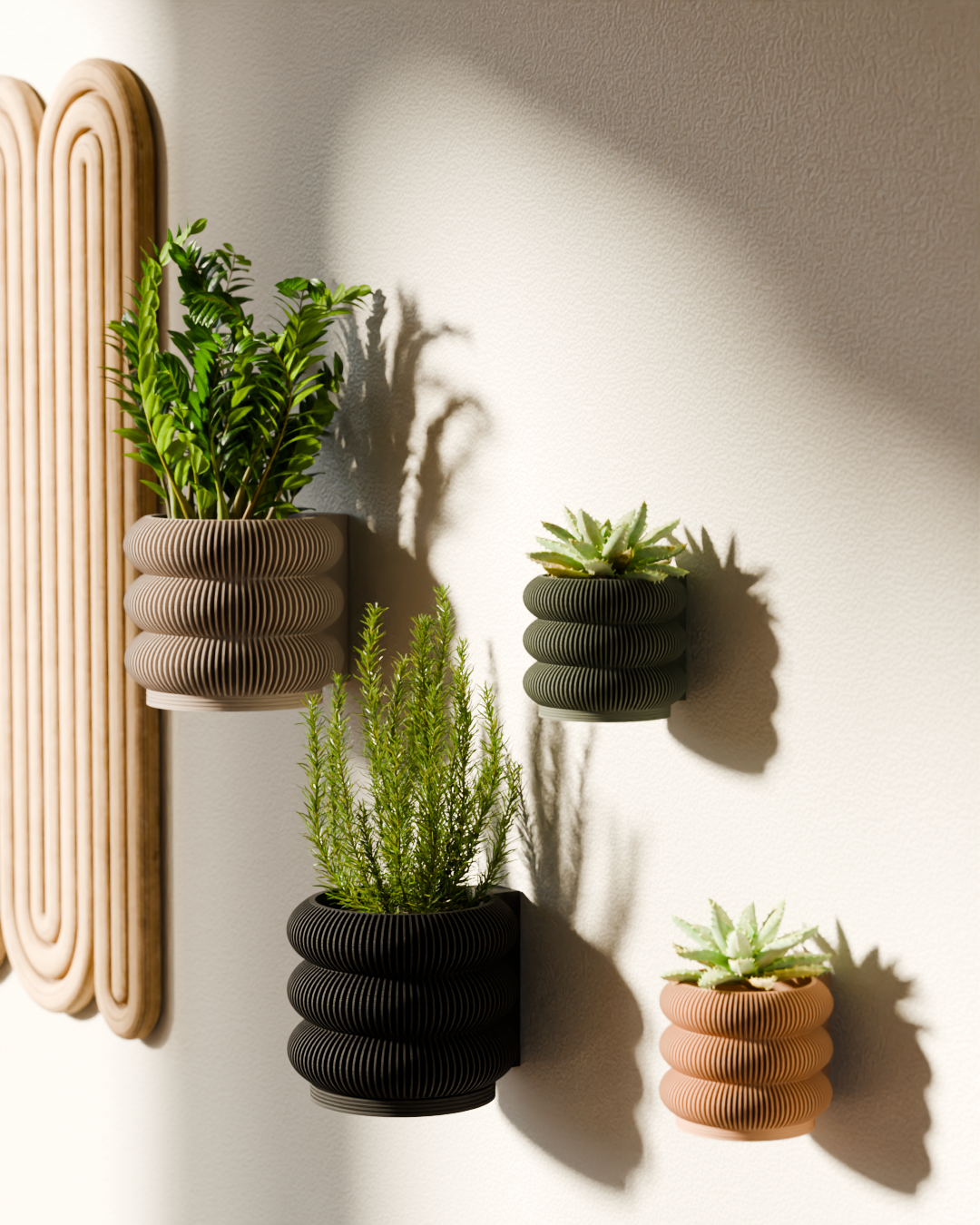 Triple Bubble Wall Planter | Modern Hanging Planter
