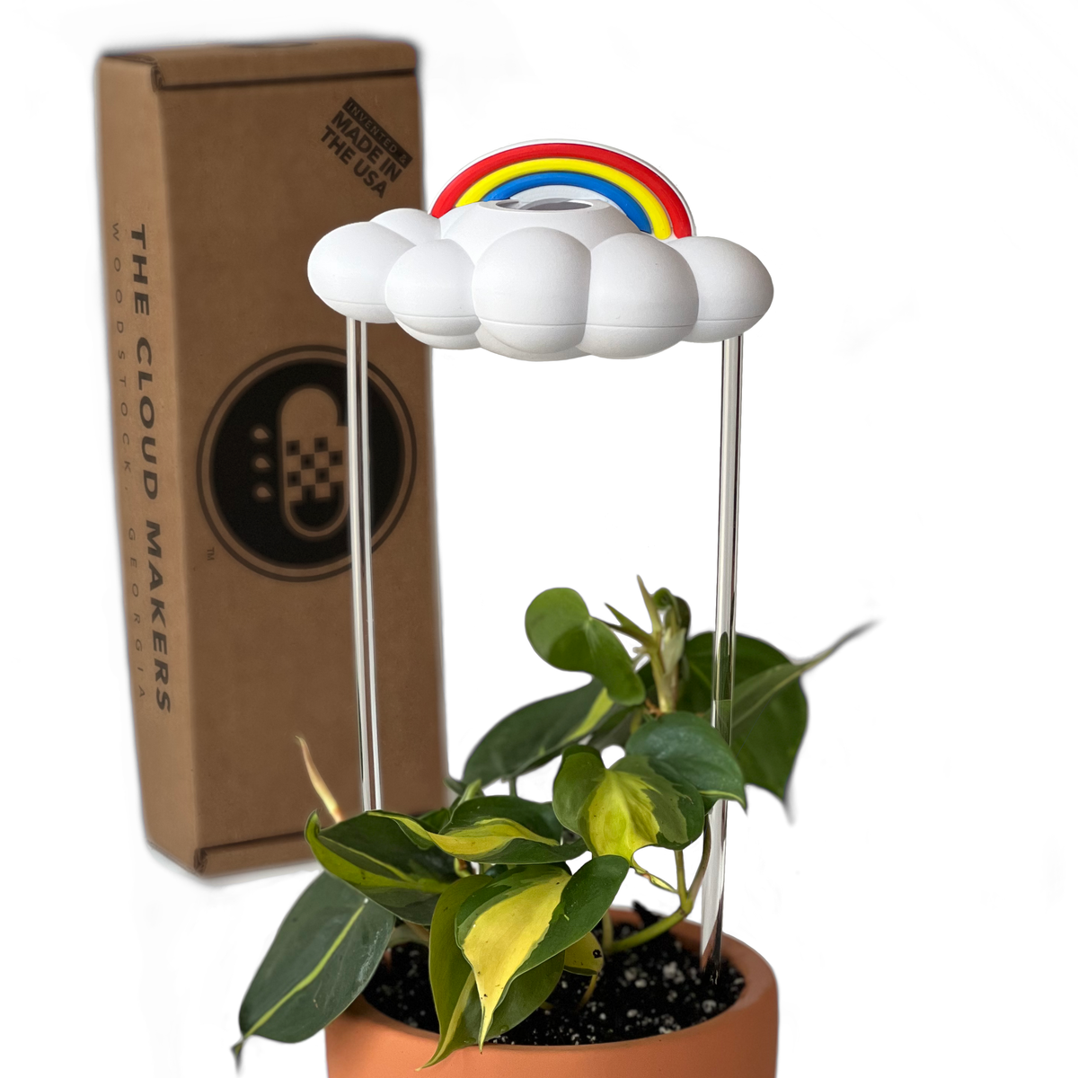 Original Dripping Rain Cloud with Rainbow Charm