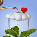 Original Dripping Rain Cloud with Red Heart Charm
