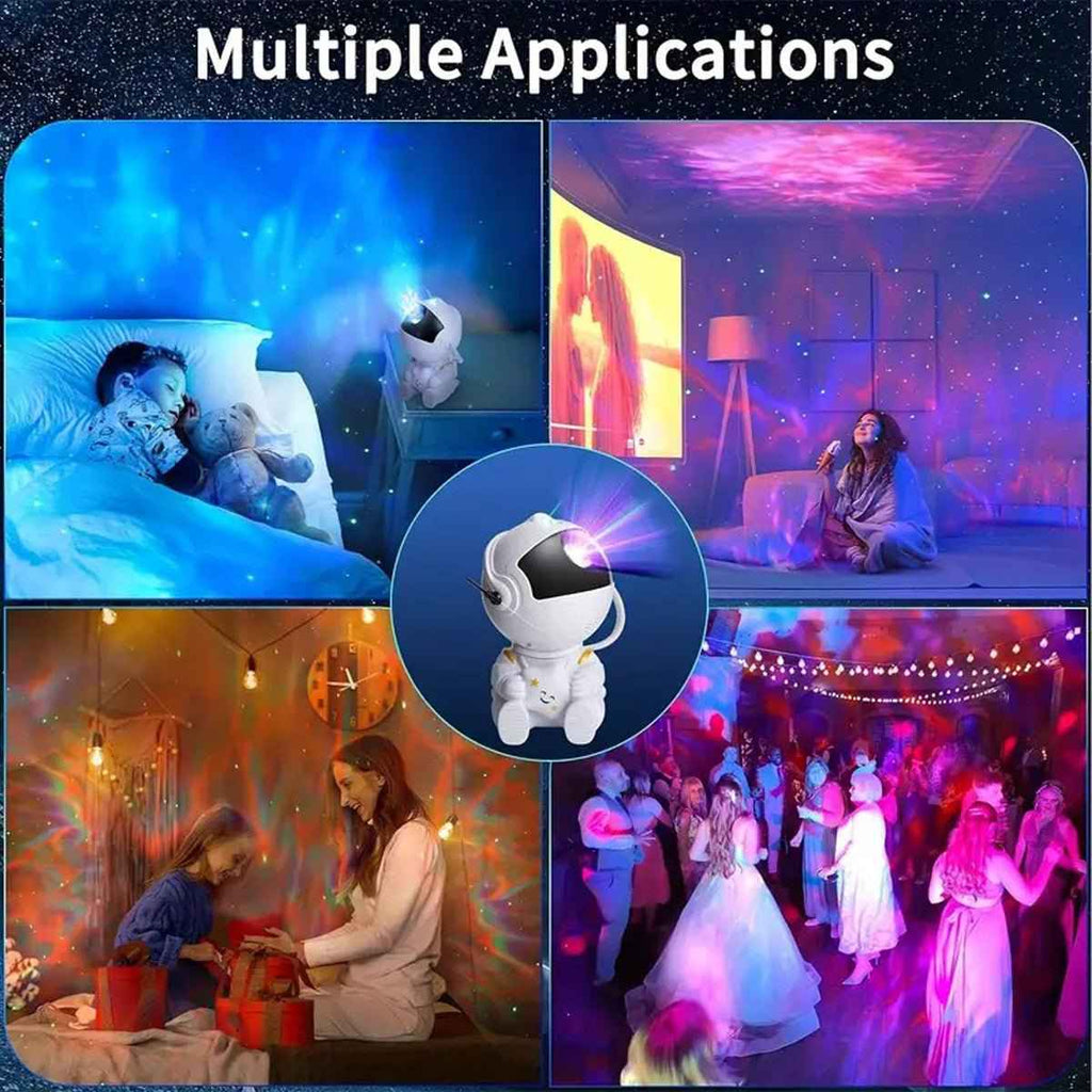 Astronaut Galaxy Star Projector | LED Night Light