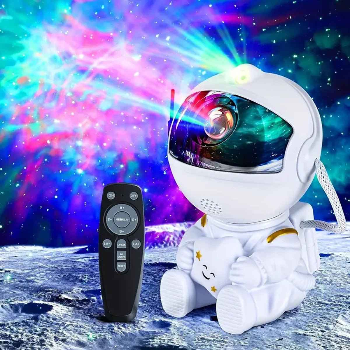 Astronaut Galaxy Star Projector | LED Night Light
