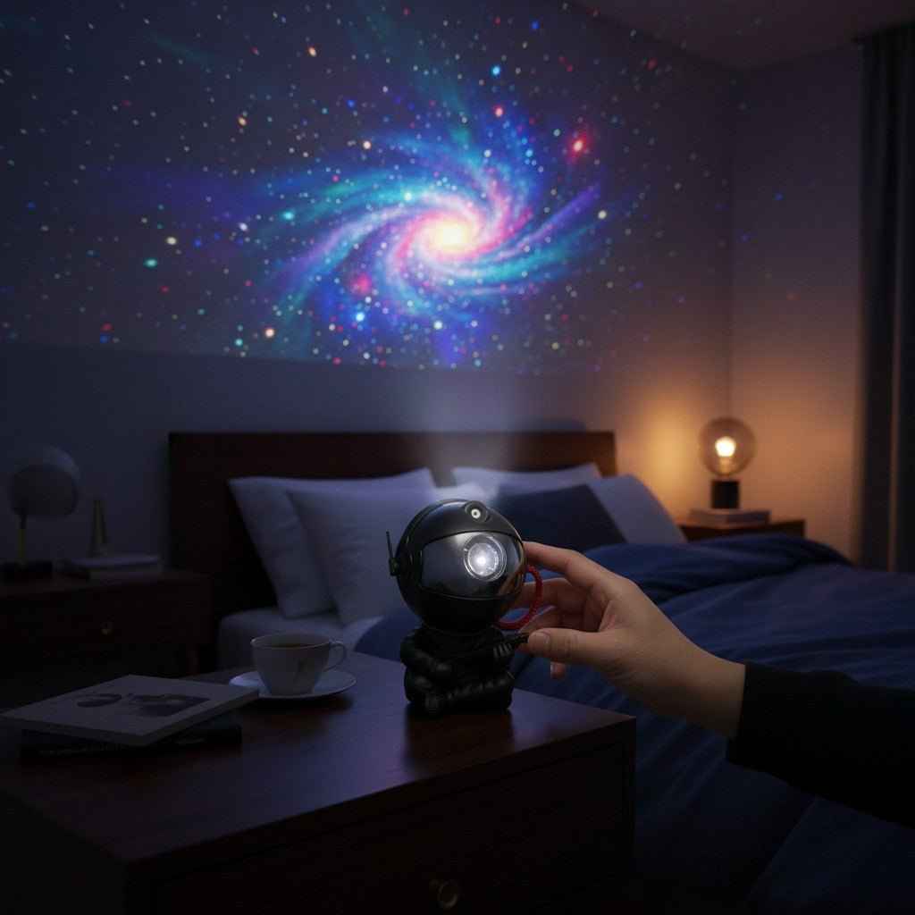 Astronaut Galaxy Star Projector | LED Night Light