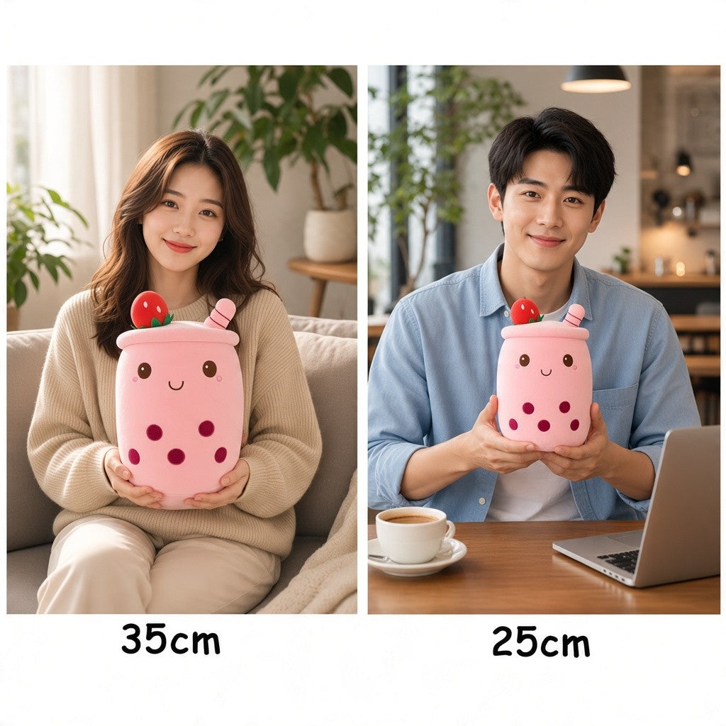 Boba Tea Plush – Kawaii Bubble Tea Stuffed Animal