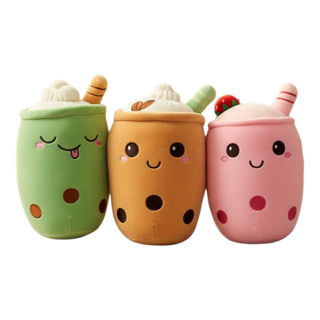Boba Tea Plush – Kawaii Bubble Tea Stuffed Animal