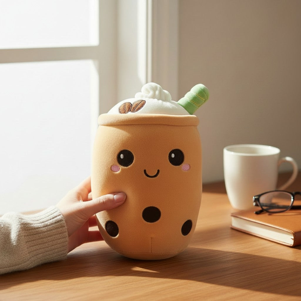 Boba Tea Plush – Kawaii Bubble Tea Stuffed Animal