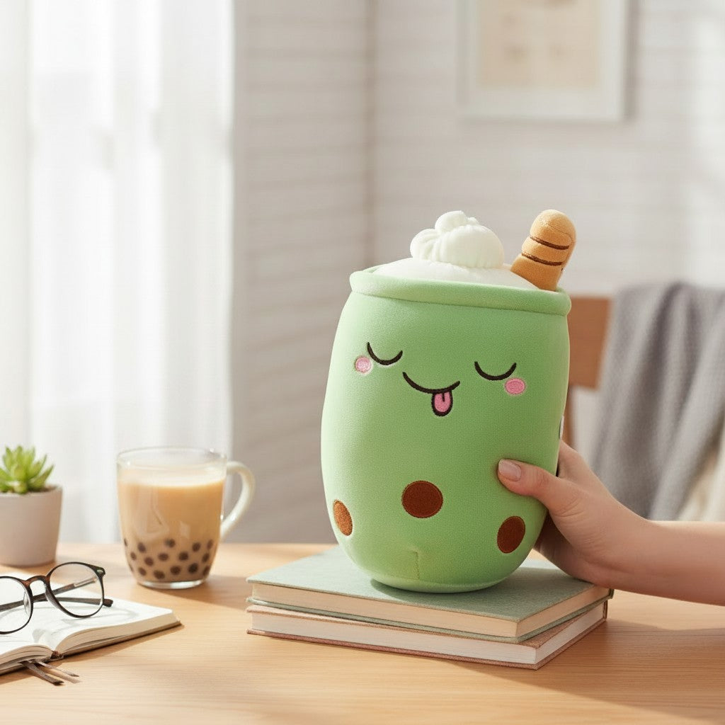 Boba Tea Plush – Kawaii Bubble Tea Stuffed Animal