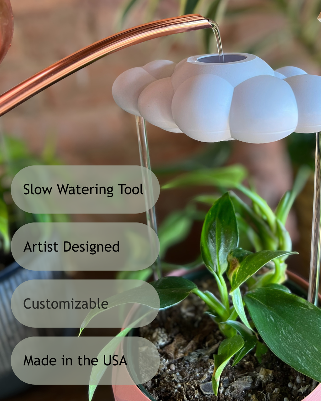 Dripping Rain Cloud Plant Waterer