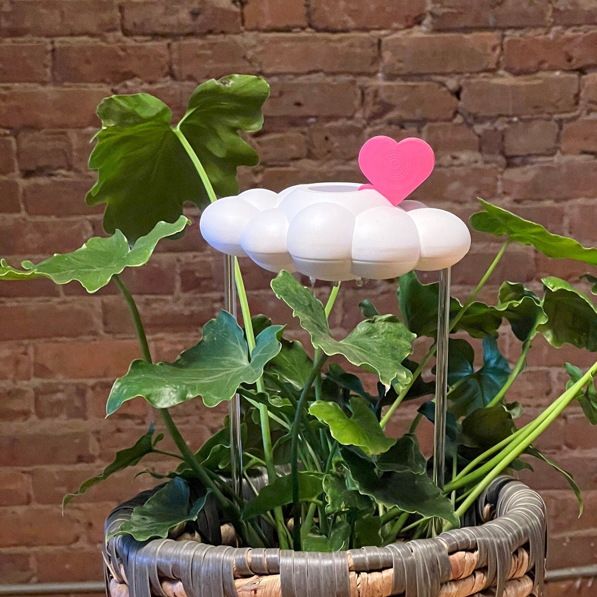 Original Dripping Rain Cloud with Pink Heart Charm