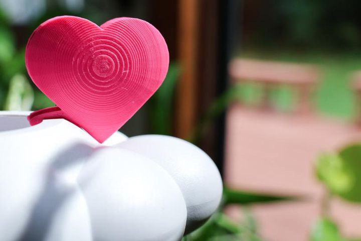 Original Dripping Rain Cloud with Pink Heart Charm