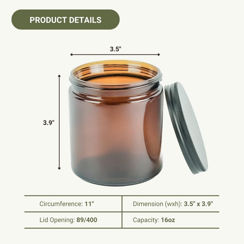Morning Coffee Soy Wax Candle | Coffee Scented Amber Jar | Hand-Poured Gift for Coffee Lovers