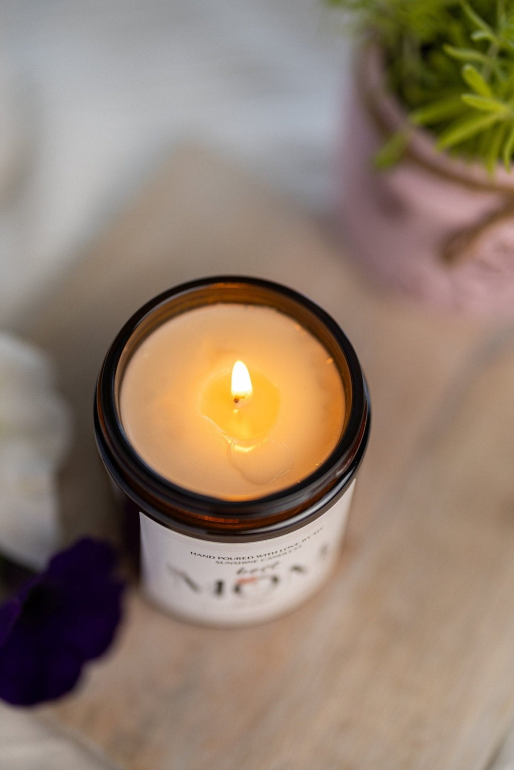 Eucalyptus Lavender Soy Candle | Aromatherapy Self-Care Gift