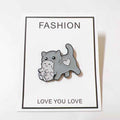 Mama Cat Carrying Kitten Enamel Pin – Cute Cat Lover Gift