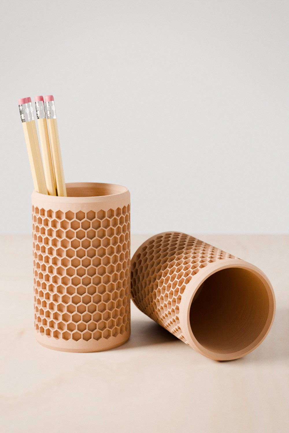 Modern Honeycomb Pencil Holder