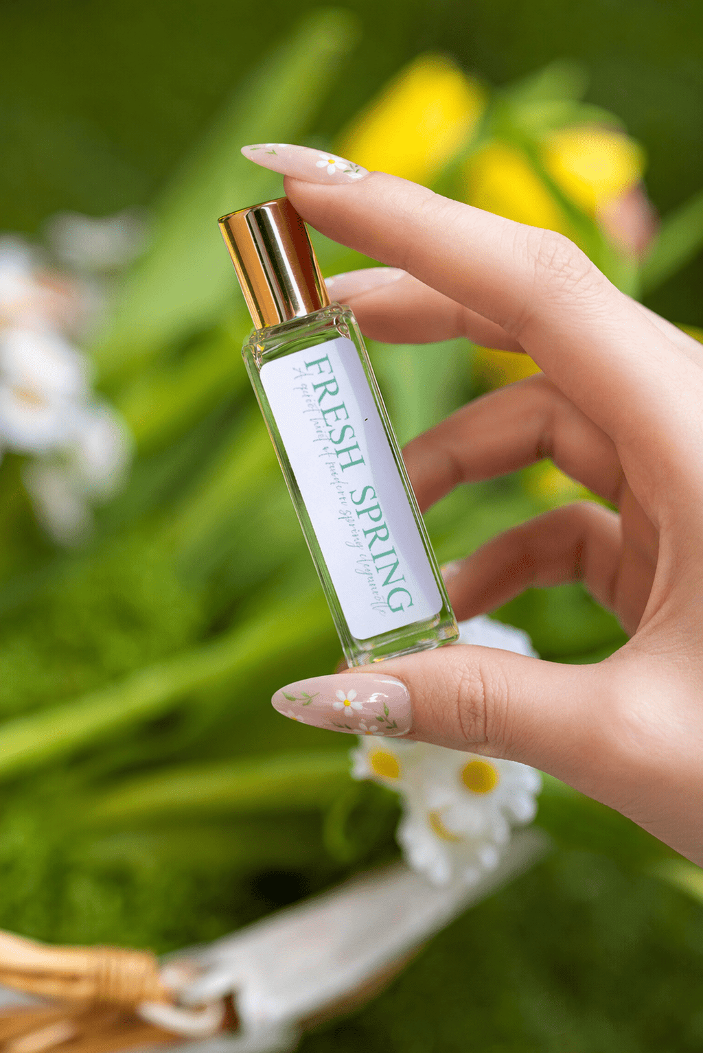 Fresh Spring Pulse Point – Natural Floral Perfume Roll-On for Women | Light Spring Scent