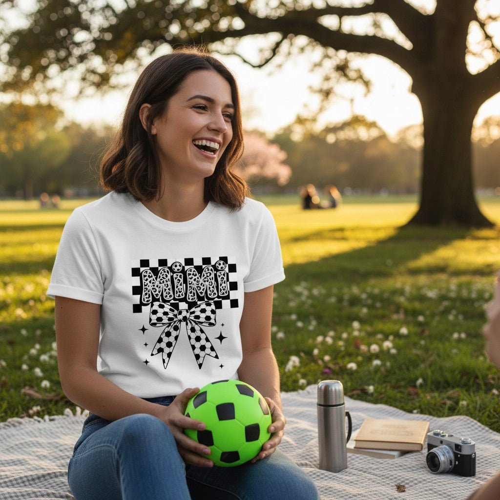 Soccer Mimi T-Shirt 100% Cotton Grandmother Mothers Day Gift